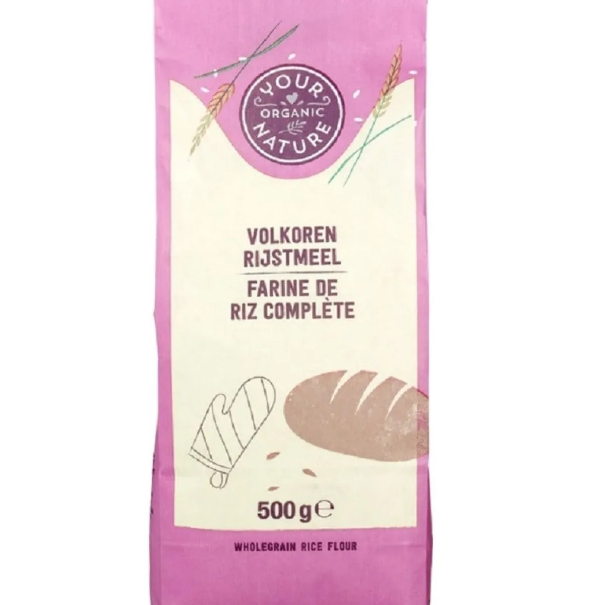 Your Organic Nature Rijstmeel Volkoren Biologisch 500g Hot