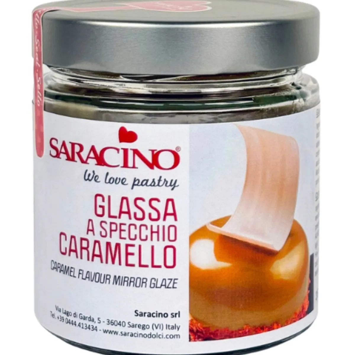 Saracino Mirror Glaze Caramel 350g Hot