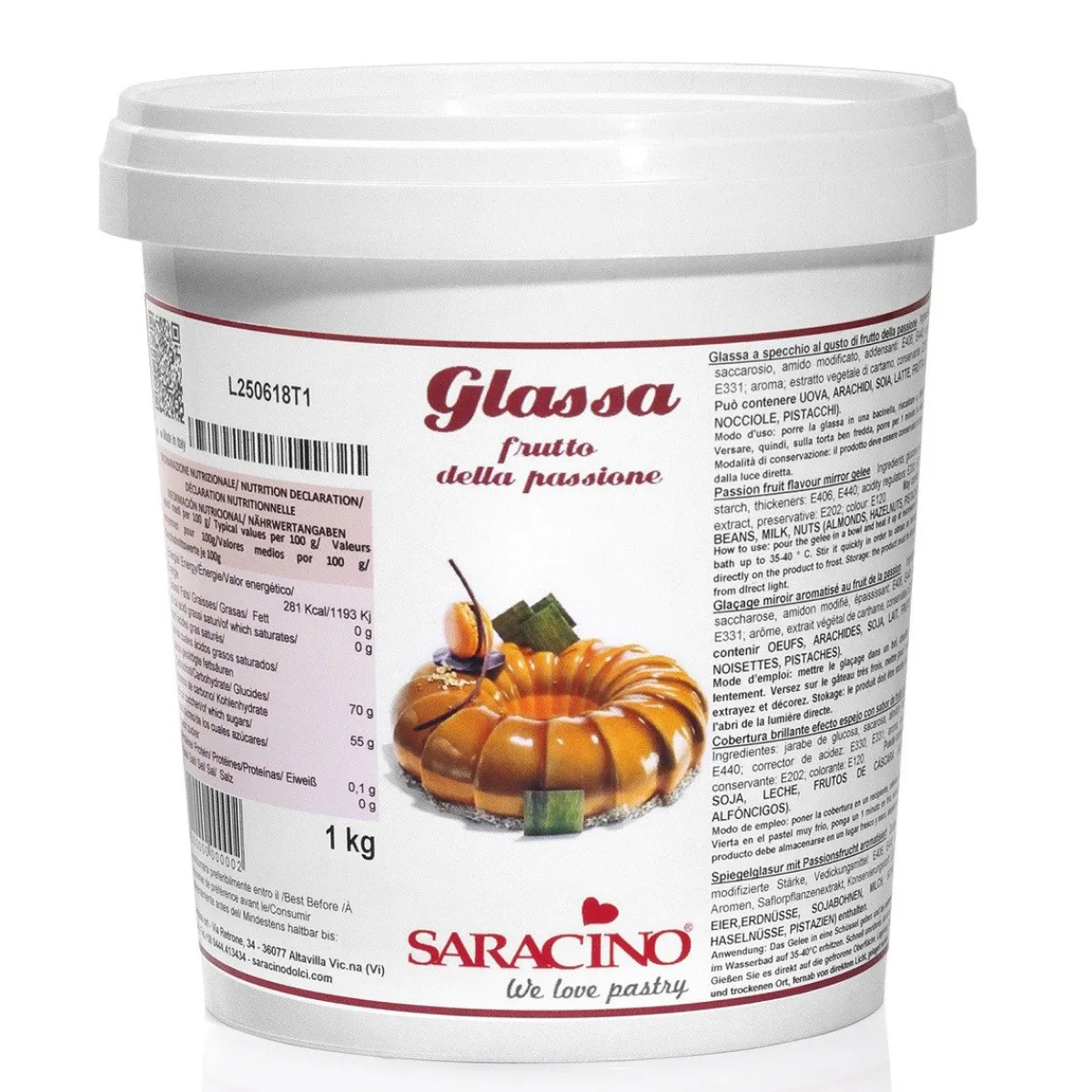 Saracino Mirror Glaze Passievrucht 1kg Best