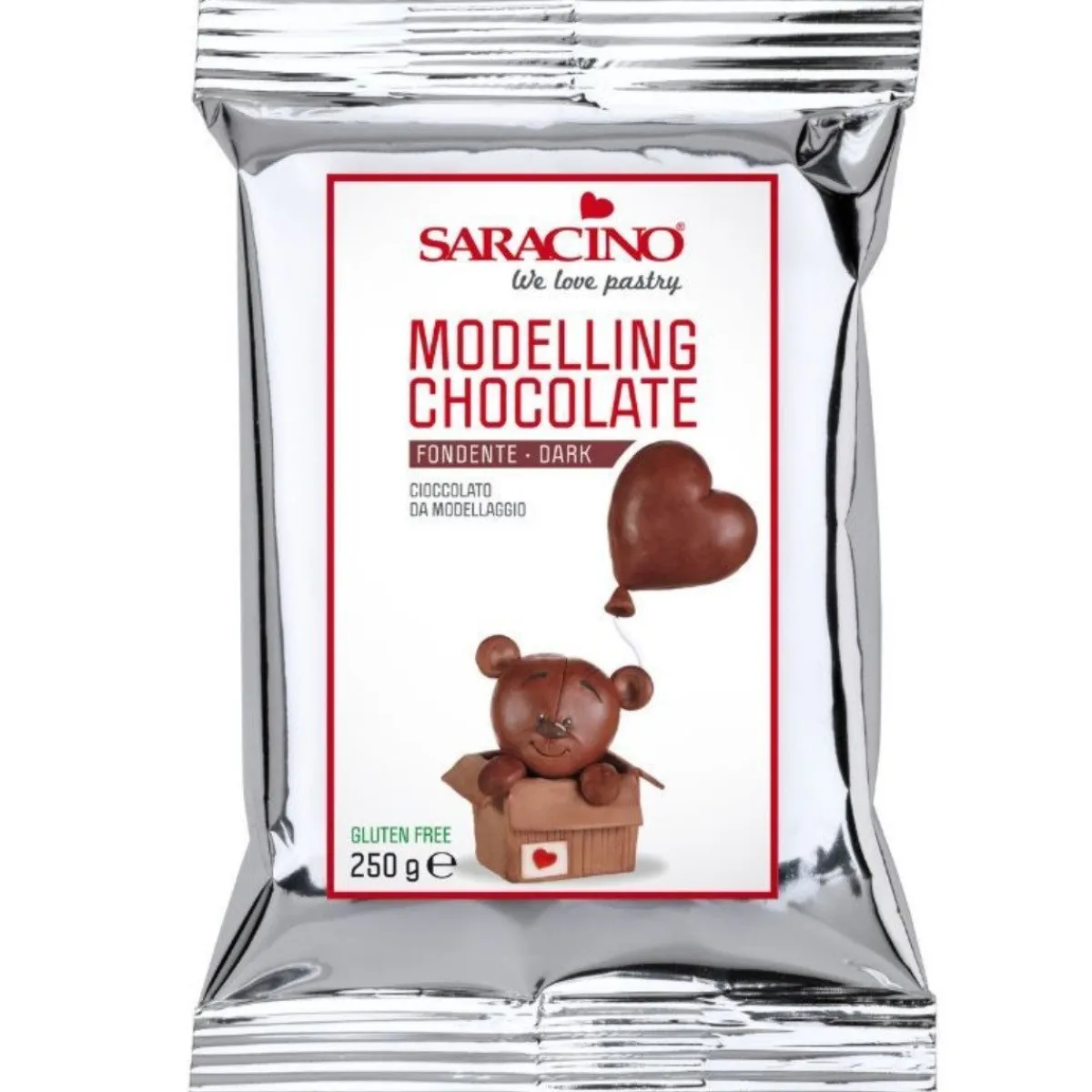 Saracino Modelleer Chocolade Puur 250g Discount