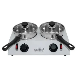 CaterChef Sauzenwarmer 2-pans 2x700ml.