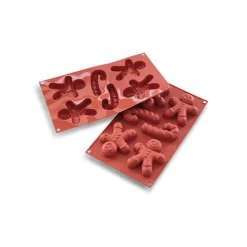 Silikomart Siliconen Bakvorm Gingerbread Man Ø90x43x21mm (6) New