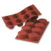 Siliconen Bakvorm Ovaal 75x55x35mm (8)