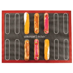 Silikomart Siliconen Bakmat Air Eclair/Soezen 58,3x38,4cm Hot