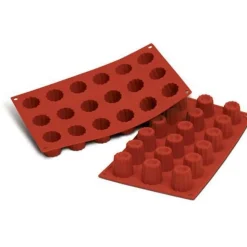 Silikomart Siliconen Bakvorm Mini Bordelais (18x) Ø3,5x3,5cm New