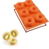 Silikomart Siliconen Bakvorm Donuts (6x) Ø7,5x2,8cm Hot