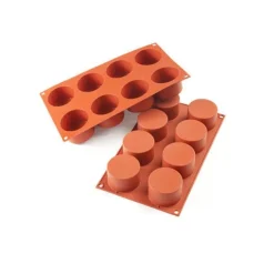 Silikomart Siliconen Bakvorm Cilinder (8x) Ø6,3x4cm New