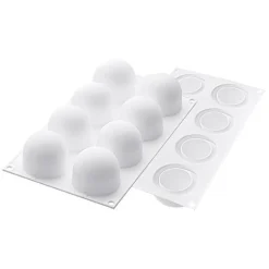 Silikomart Siliconen Bakvorm Bol (8x) Ø5,2x4,5cm