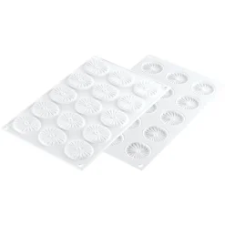 Silikomart Siliconen Bakvorm Plissé (15x) Ø4,5x0,6cm Clearance