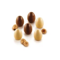 Silikomart Siliconen Bonbonvorm Chocolade Ei (15x) Ø2,3x3cm New