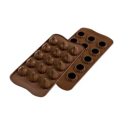 Silikomart Siliconen Bonbonvorm Vlam 3D (15x) Ø2,7cm Hot