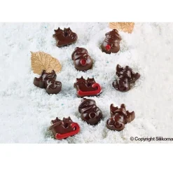 Silikomart Siliconen Bonbonvorm Kerst (15x) 3,3x2,7x1,5cm New