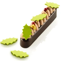 Silikomart Siliconen Sjabloon Hulstblad (36) 4x2,3x0,2cm Clearance