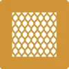 Silikomart Siliconen Stencil Alambra 10x10x0,1cm Set/2 Outlet
