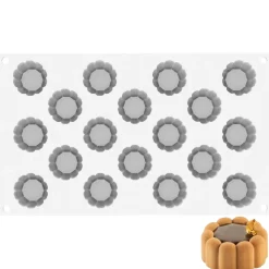 Silikomart Siliconen Vorm Charlotte XS (18x) Ø3,8x1,8cm Discount