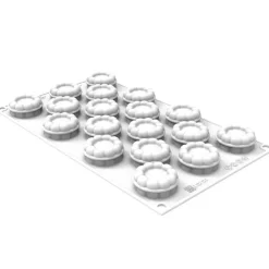 Silikomart Siliconen Vorm Charlotte XS (18x) Ø3,8x1,8cm Discount