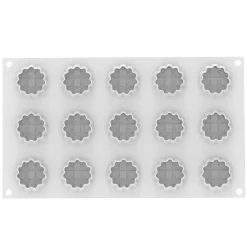 Silikomart Siliconen Vorm Crostata XS (15) Ø4,4x1,7cm Outlet
