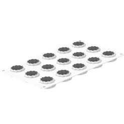 Silikomart Siliconen Vorm Crostata XS (15) Ø4,4x1,7cm Outlet