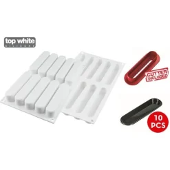 Silikomart Siliconen Vorm Eclair 13x2,5x2,5cm (10) Online