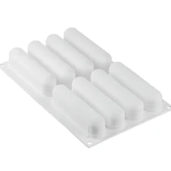 Silikomart Siliconen Vorm Eclair (8) 13,5x2,8cm + Uitsteker Clearance