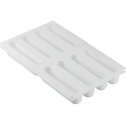 Silikomart Siliconen Vorm Eclair (8) 13,5x2,8cm + Uitsteker Clearance