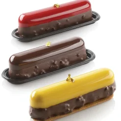 Silikomart Siliconen Vorm Eclair (8) 13,5x2,8cm + Uitsteker Clearance