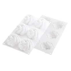 Silikomart Siliconen Vorm Fleur (6) Ø67-99x35mm Outlet