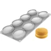 Silikomart Siliconen Vorm Macaron (8) Ø6,5cm Set/2 Outlet