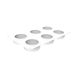 Silikomart Siliconen Vorm Neve (6) Ø7x3cm Hot