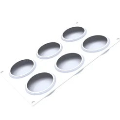 Silikomart Siliconen Vorm Rond (6) Ø8x2,1cm + cutter
