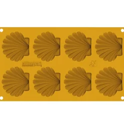 Silikomart Siliconen Vorm Schelp (8x) 7,2x6,5x0,9cm New
