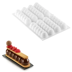 Silikomart Siliconen Vorm Truffel Eclair (8x) 130x31x28(h)mm Outlet