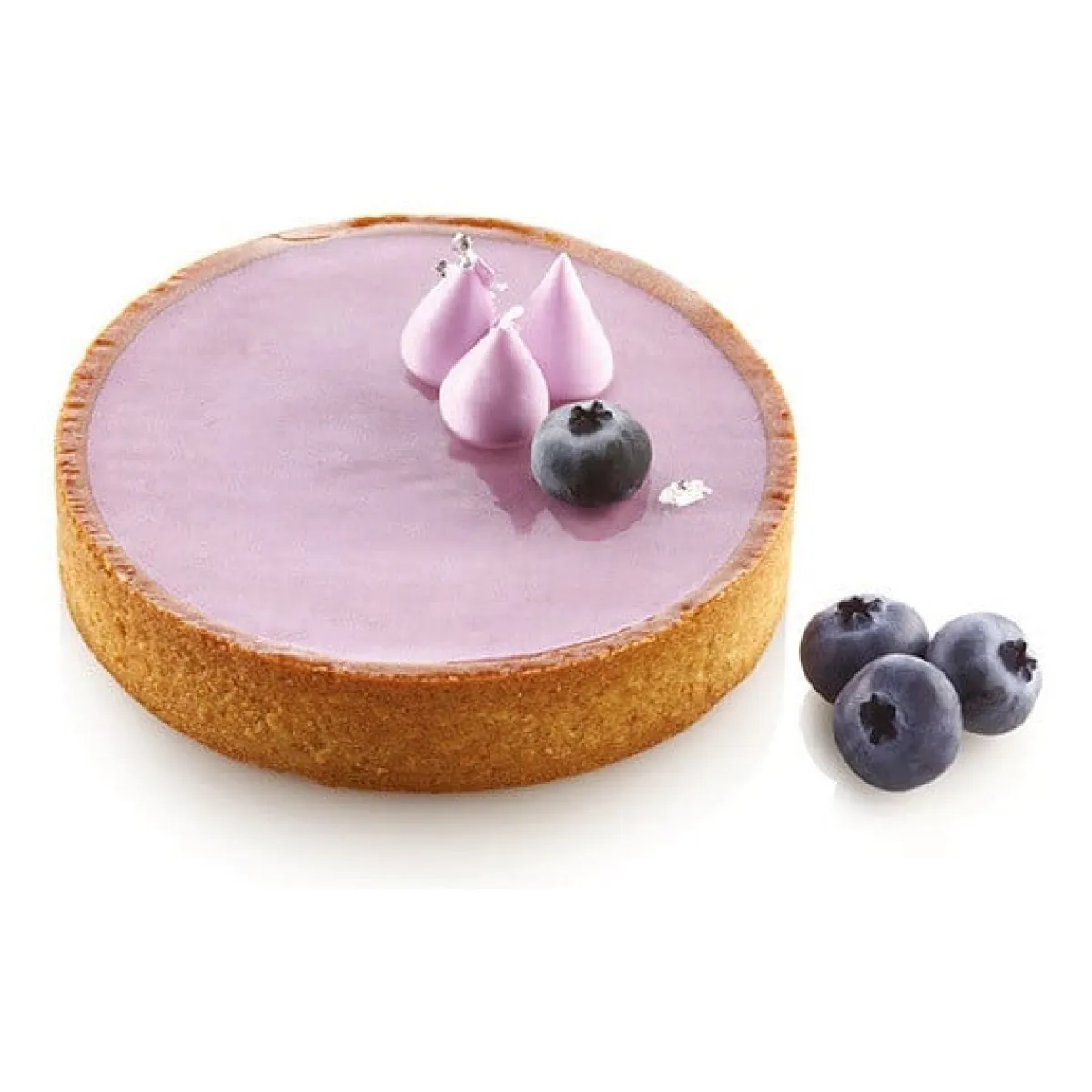Silikomart Taartring Exoglass Geperforeerd Ø10x2 Set/4 New
