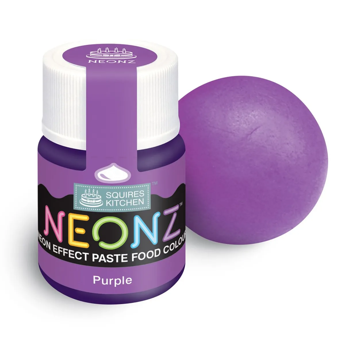 Squires Kitchen SK NEONZ Kleurstof Gel Paars 20g Hot