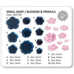 PME Small daisy/ blossom & primula JEM, set van 10 Outlet