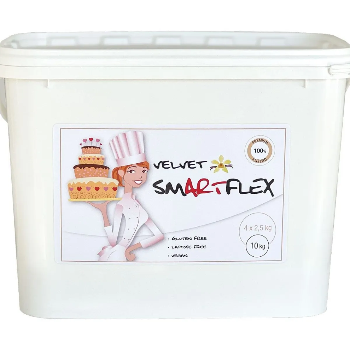 SmartFlex Fondant Wit Velvet Vanille 10kg Outlet