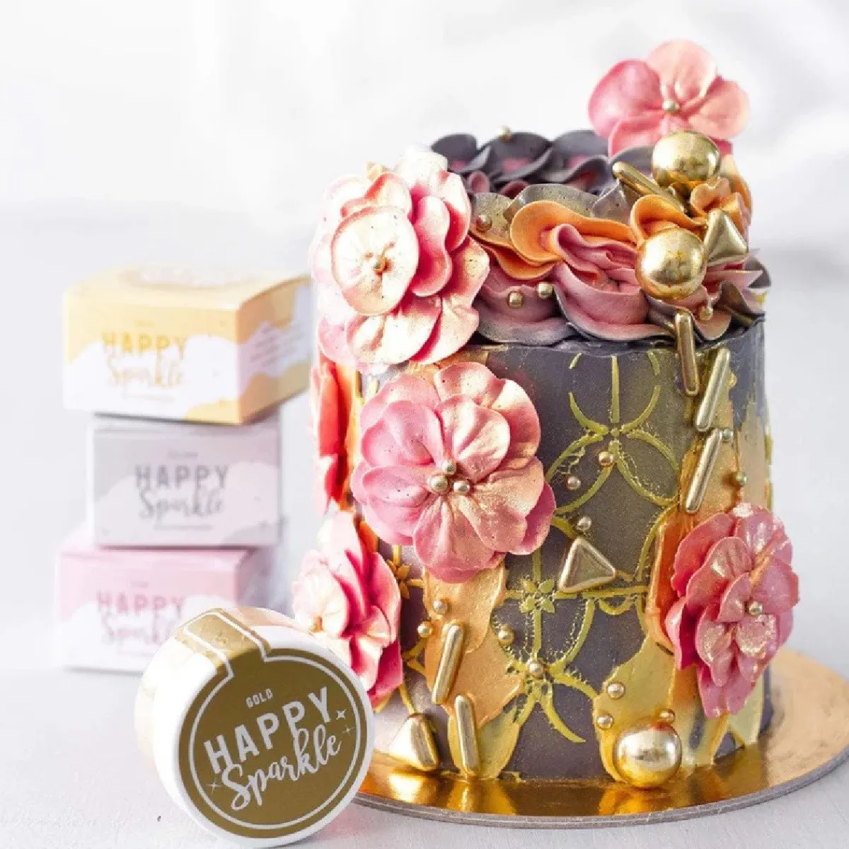 Happy Sprinkles Sparkles Goud Eetbaar 12g Sale