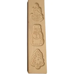 Overig Speculaasplank Kerst (Kaars/Sneeuwpop/Kerstboom) (3x) 8x7cm. Discount