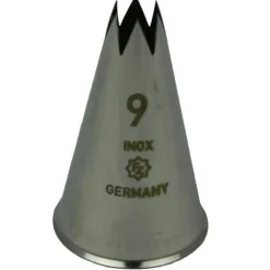 Overig Spuitmondje gekarteld 6 Tands RVS 9mm Best