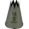 Overig Spuitmondje gekarteld 8 Tands RVS 16mm Hot