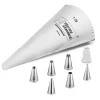 Thermohauser Spuitzakset katoen 28cm (8-delig) New
