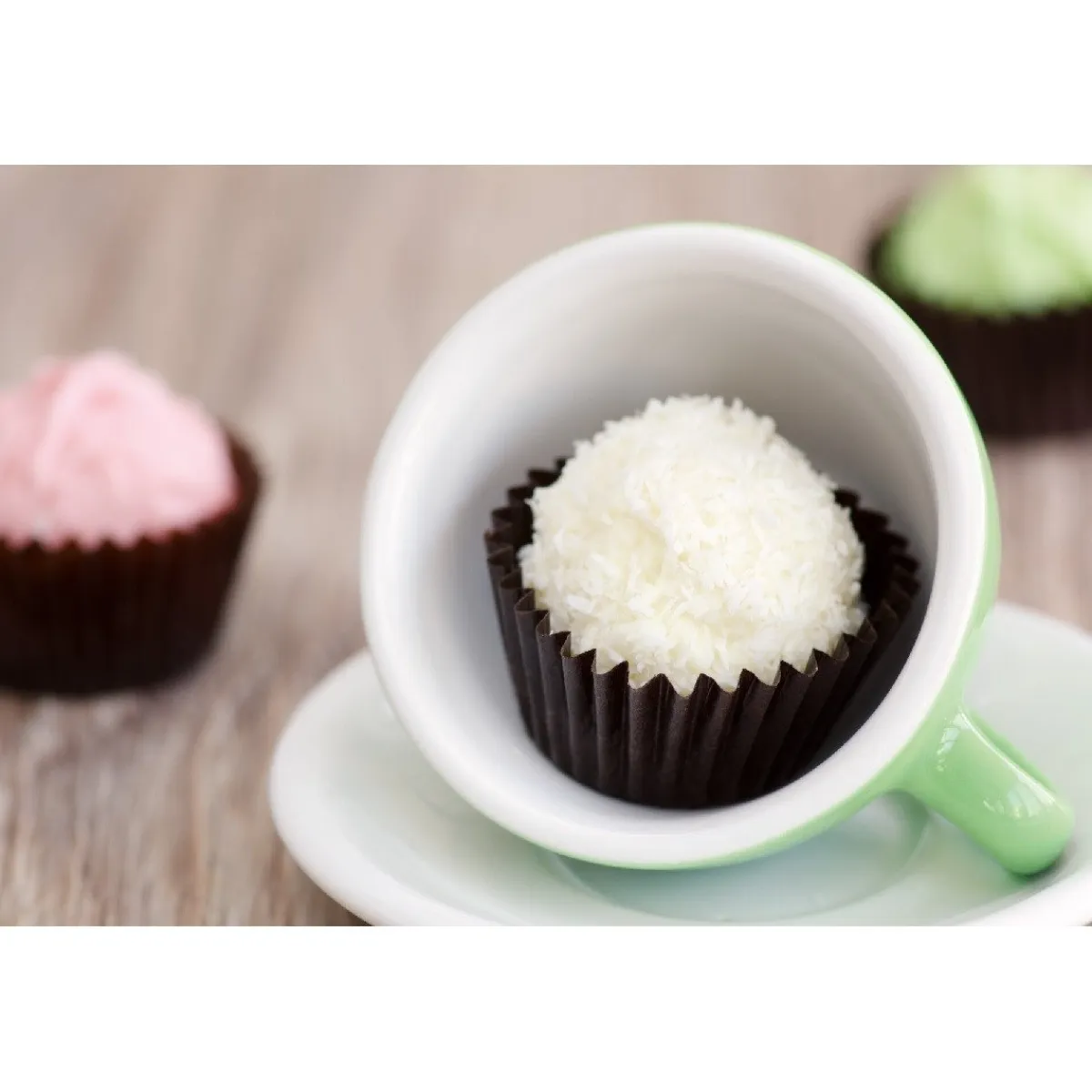 Städter Mini Muffin/Bonboncups Bruin Papier 100st.