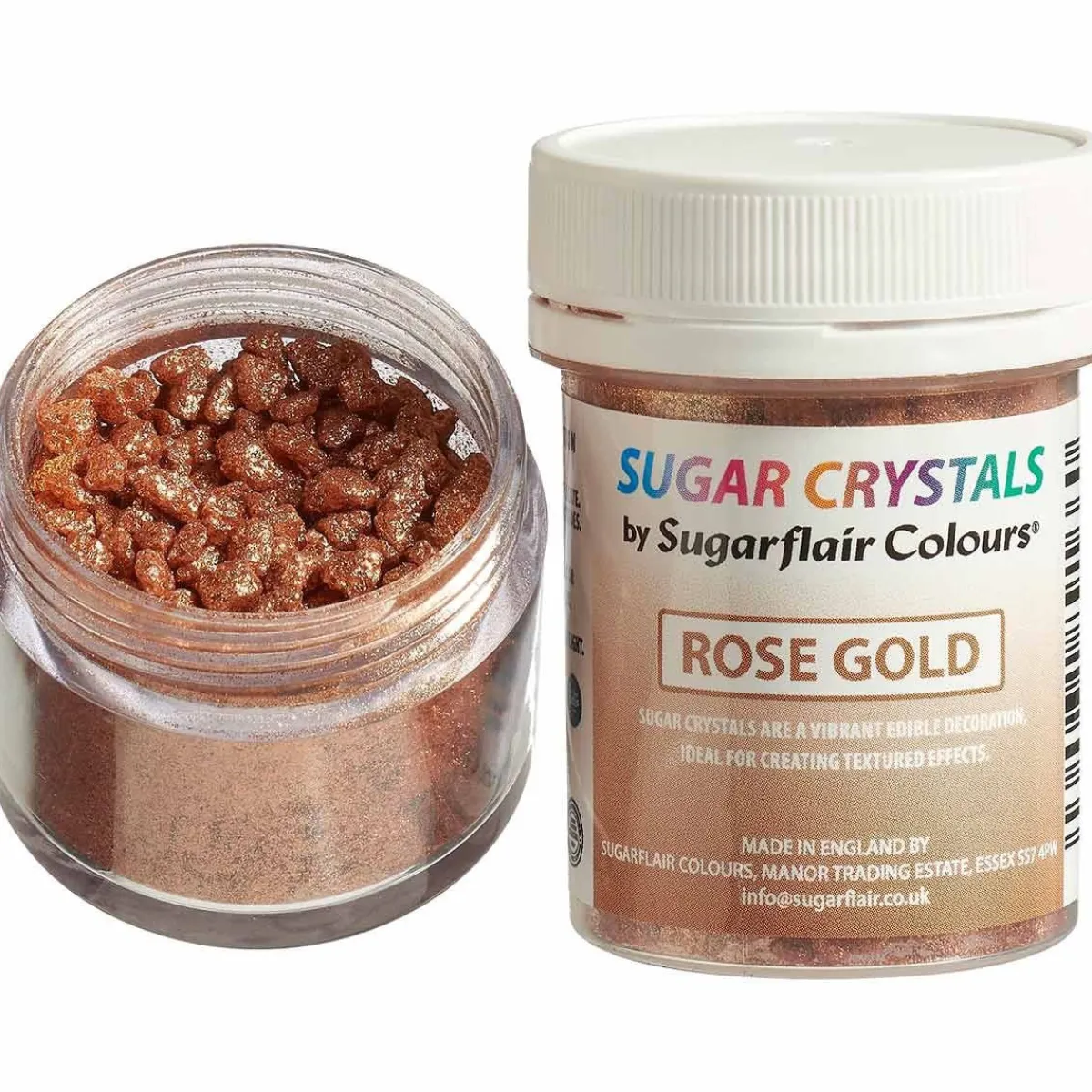 Sugarflair Suikerkristallen Rose Goud 40g Hot