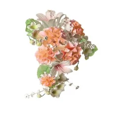 Overig Suikerbloem Boeket Gemengd Zalm/Perzik Discount