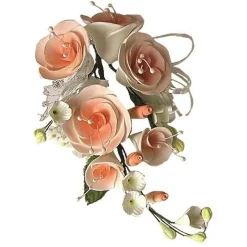 Overig Suikerbloem Boeket Rozen Perzik Clearance