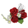 Culpitt Suikerbloem boeket Rozen trio rood 11cm. Clearance