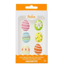 Decora Suikertie Ei Assortiment 3cm 6st. Outlet