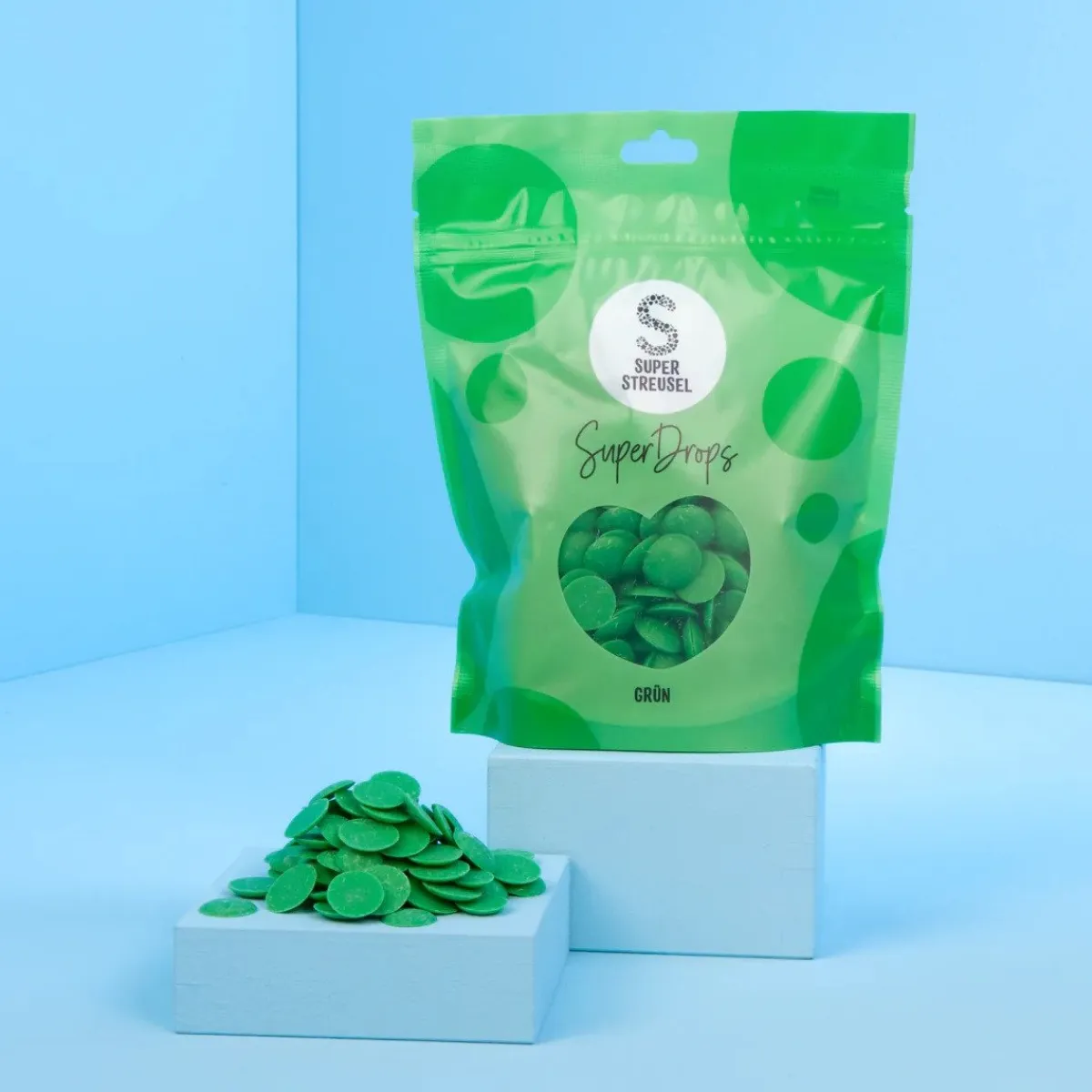 SuperStreusel SuperDrops Groen 300g Outlet