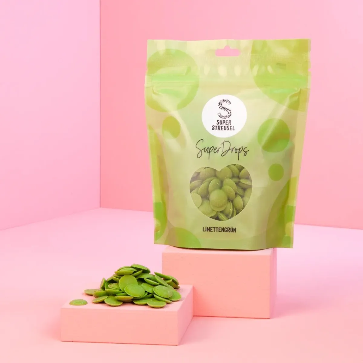 SuperStreusel SuperDrops Lime Groen 300g Clearance