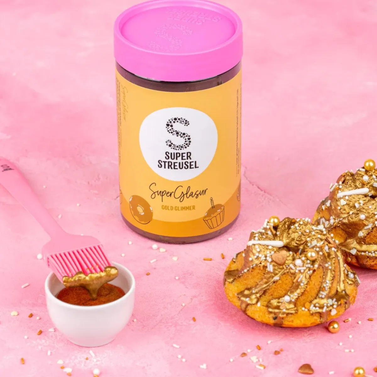 SuperStreusel SuperGlaze Goud Glimmend Poeder 175g Clearance